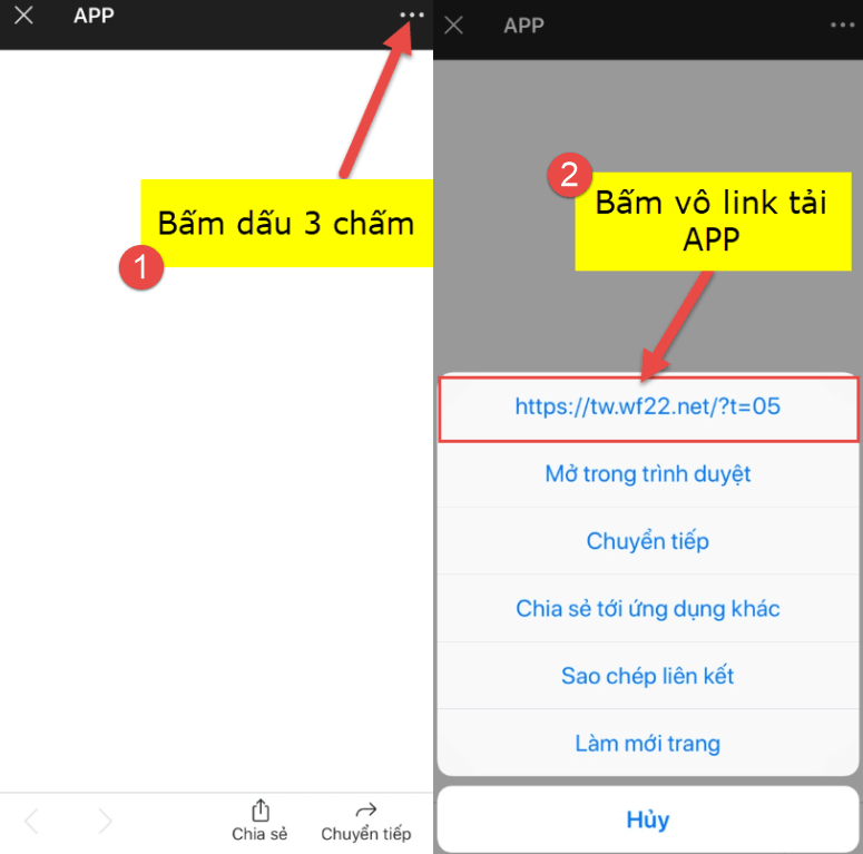 Tải app bước 2