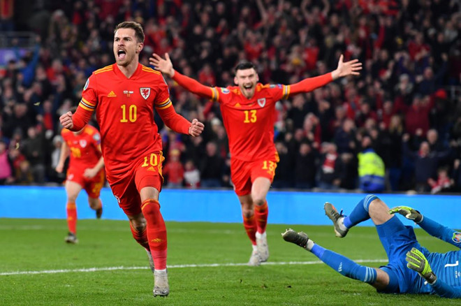 Aaron Ramsey giúp xứ Wales có mặt tại VCK Euro 2020